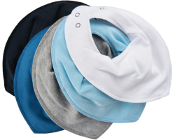 Pippi Drybib 5-pack (Light Dusty Blue)