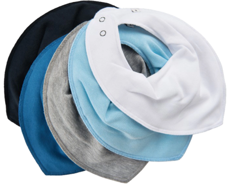Pippi Drybib 5-pack (Light Dusty Blue)